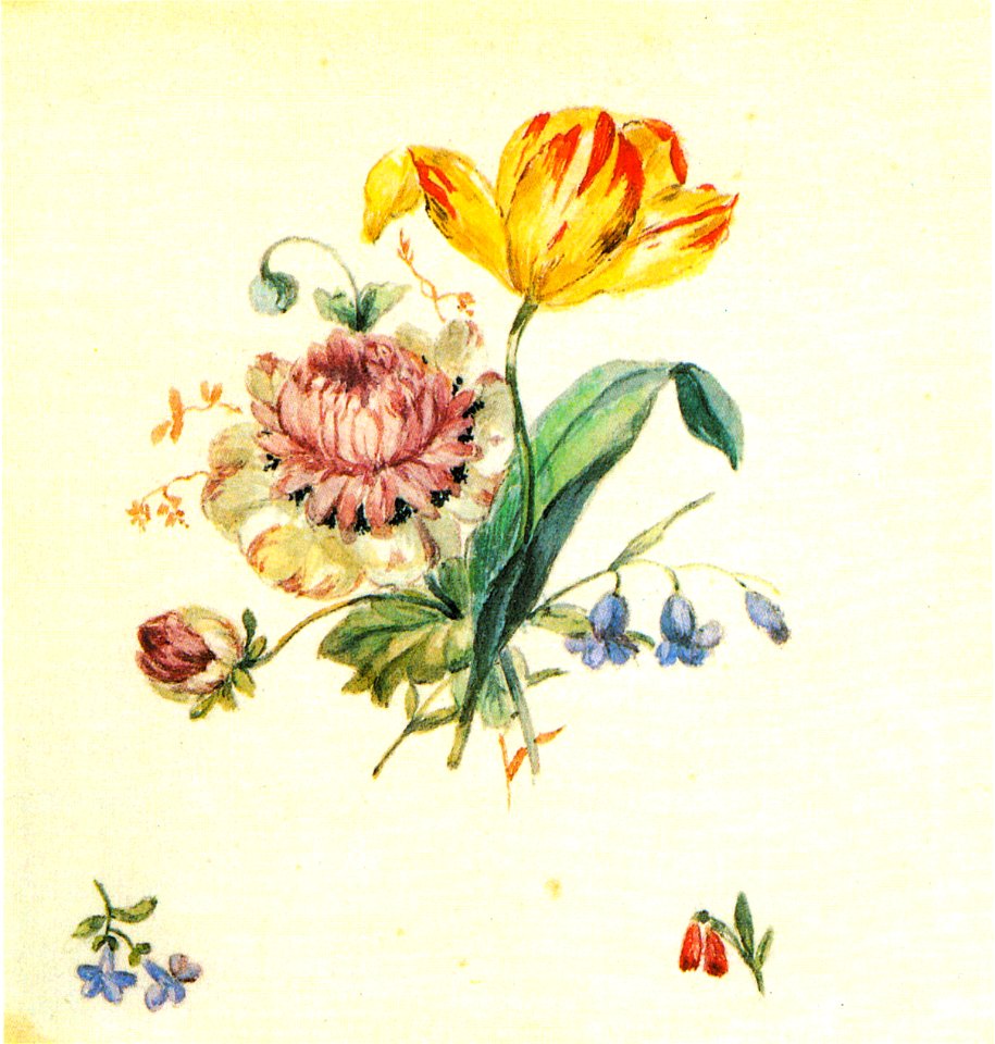 Kersting - Blumenbukett mit Tulpe und Streublumen