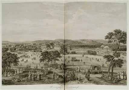 Keaghid-khané, promenade publique de Constantinople - D'ohsson Mouradgea - 1790
