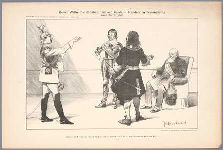 Keizer Wilhelm's dankbaarheid aan Frederik Hendrik en bewondering voor de Ruyter, objectnr A 16471