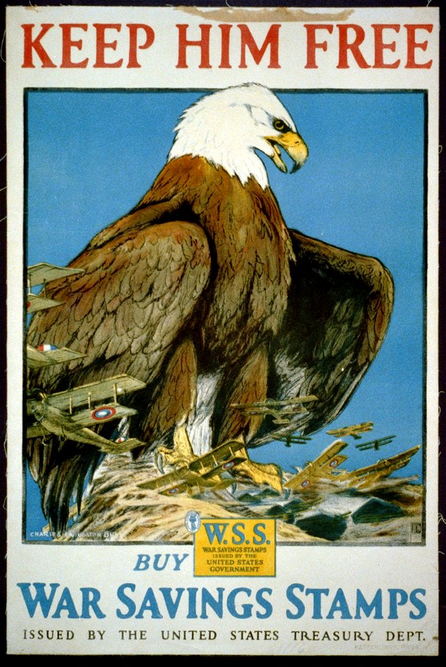 Keep him free-Buy War Savings Stamps issued by the United States Treasury Dept. - Charles Livingston Bull ; Ketterlinus, Phila. LCCN2002712087
