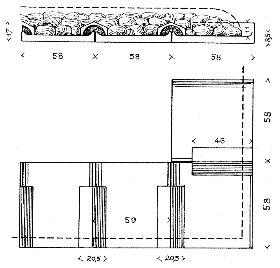 Kerameikos Grabbezirk des Eubios von Potamos Ziegelabdeckung (Der Friedhof am Eridanos, Abb. 69)