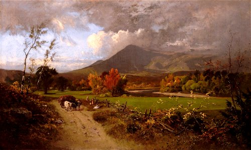 White Mountains and Conway Meadows by William Keith, 1881. Free illustration for personal and commercial use.