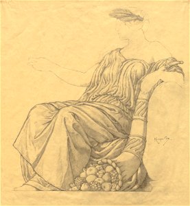 Kenyon Cox (American, 1856-1919) - Sketch - 1916.1077 - Cleveland Museum of Art