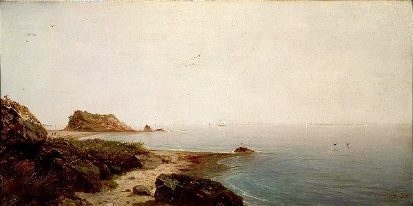 The Rocks at Newport, Rhode Island by John Frederick Kensett, 1862