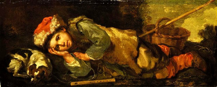Bernhard Keil - A recumbent shepherd boy