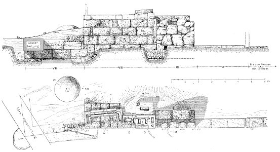 Kerameikos Nordfront der Eckterrasse (Der Friedhof am Eridanos, Abb. 54-55)