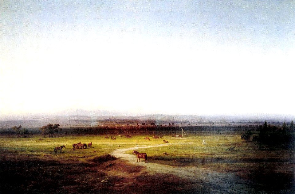 Kelety Landscape with a Stud 1868