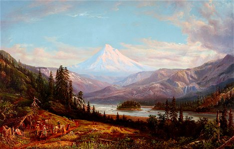 Mount Hood, Little Sandy River by William Keith