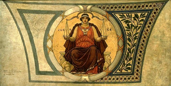 Kenyon Cox - Study for Mosaic, Wisconsin State Capital, Justice - 1983.114.12 - Smithsonian American Art Museum