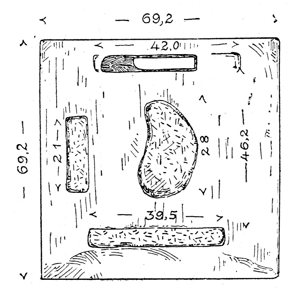 Kerameikos Grabbezirk des Agathon und Sosikrates, Basisplatte eines Naiskos (Der Friedhof am Eridanos, Abb. 40)