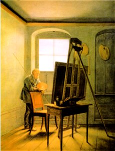 Kersting - Caspar David Friedrich in seinem Atelier - Berliner Fassung. Free illustration for personal and commercial use.