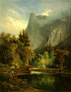 Yosemite, Sentinel Rock by William Keith, 1872