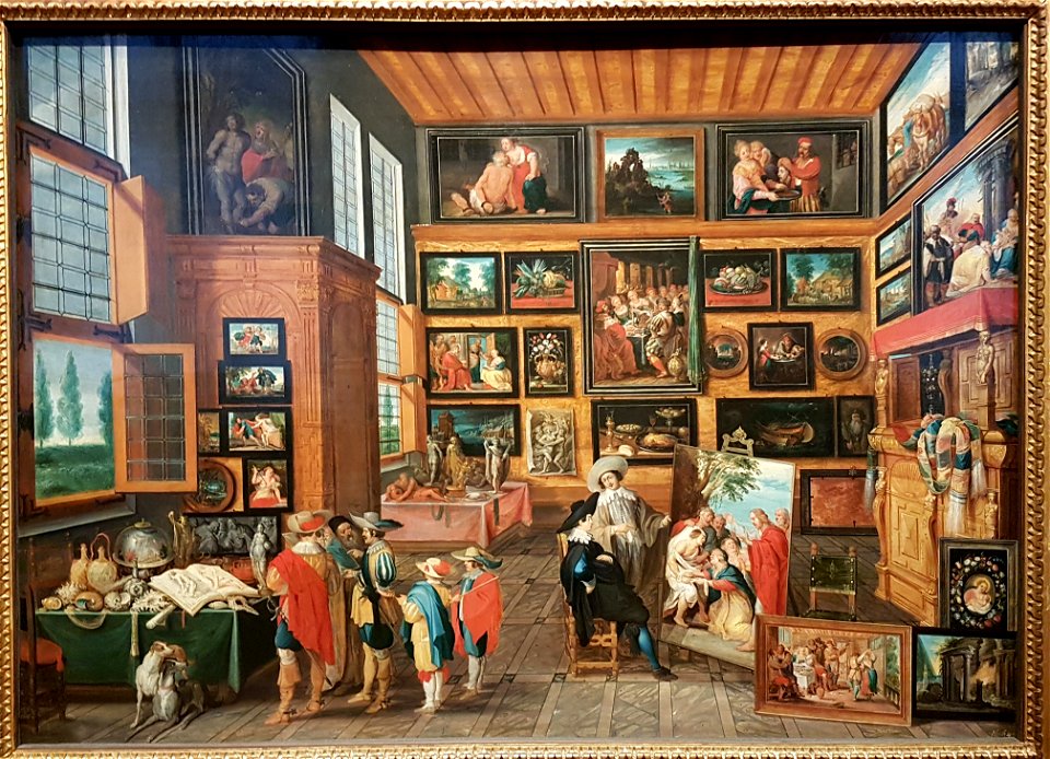 KHM Hans III. Jordaens 002 - Interior with an art collection and art lovers