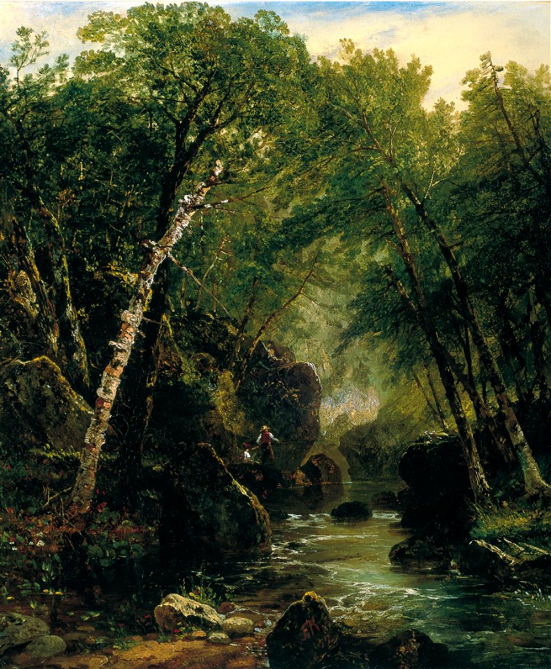 John Frederick Kensett - Trout Fisherman