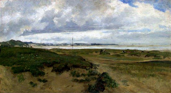 Kitty Kielland - Landscape from Ogna at Jæren - NG.M.00528b - National Museum of Art, Architecture and Design