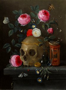 Vanitas Still Life by Jan van Kessel the Elder, 1665-70