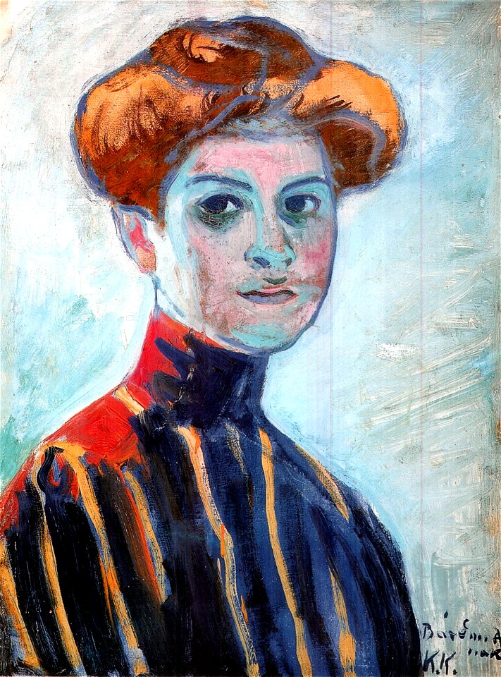 Kernstok Colorful Girl Head 1910