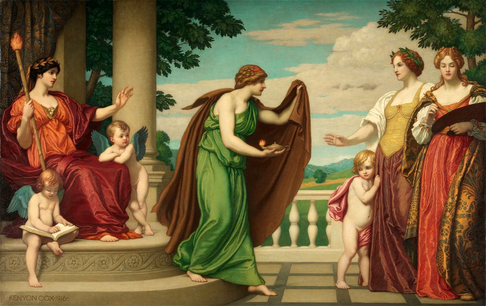 Kenyon Cox (American, 1856-1919) - Tradition - 1917.9 - Cleveland Museum of Art