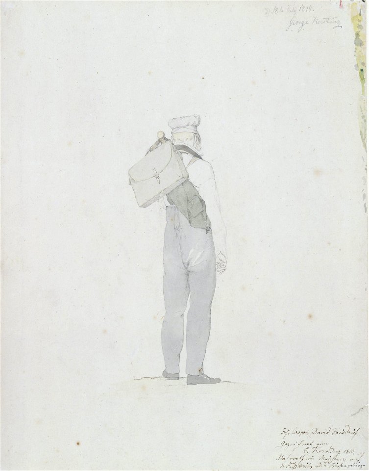Georg Friedrich Kersting - Caspar David Friedrich on his journey through the Giant Mountains - Google Art Project
