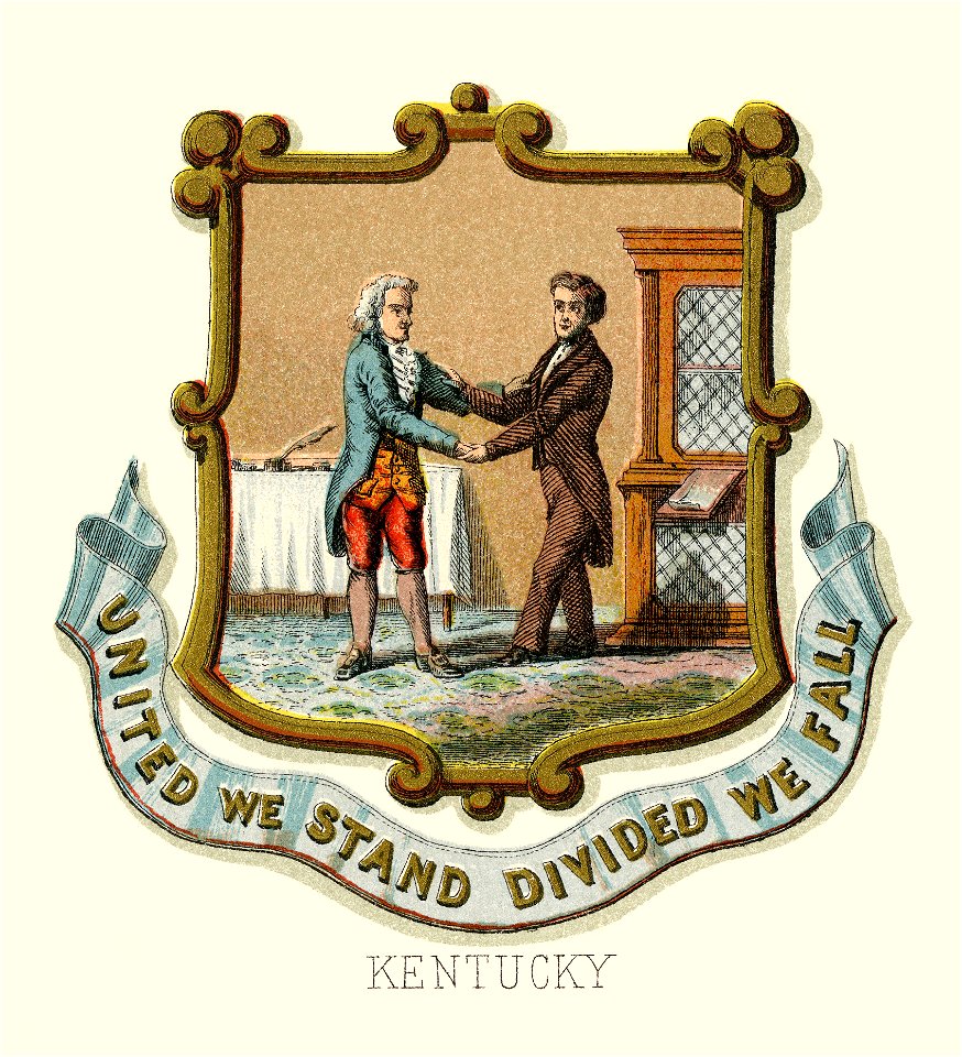 Kentucky state coat of arms (1876, restored TIF)