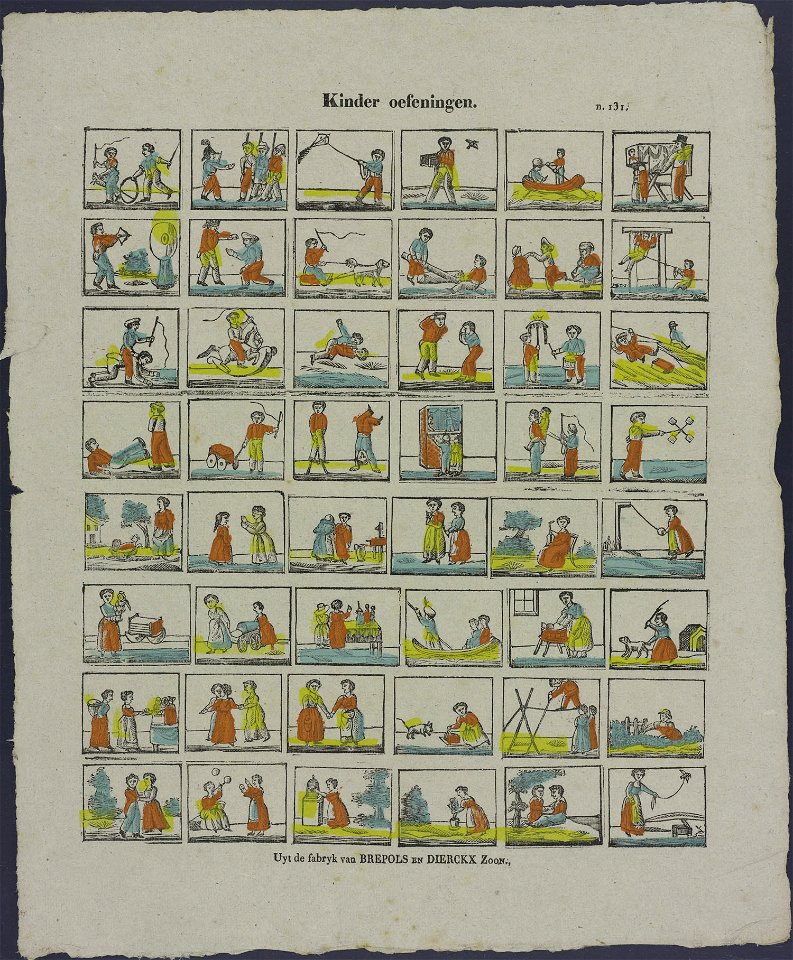 Kinder oefeningen-Catchpenny print-Borms 0164