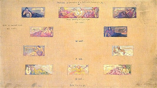 Kenyon Cox - Sketches for the Decoration of a Private Library A - 1983.114.13 - Smithsonian American Art Museum