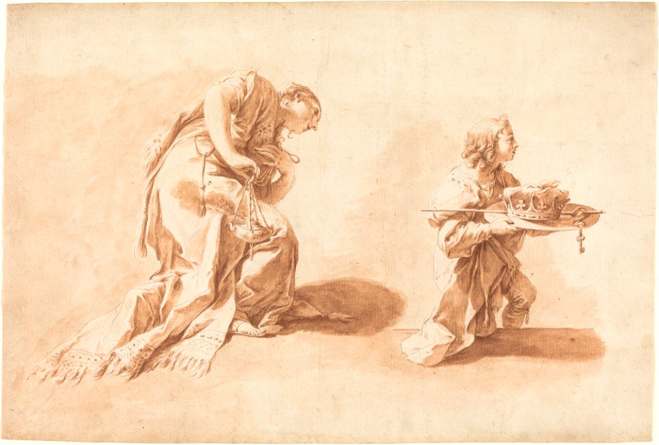 Anton Kern - Kniende und Page (ca.1726)