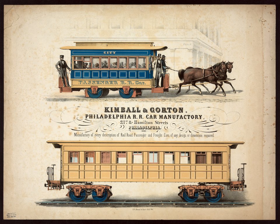 Kimball & Gorton Philadelphia R.R. Car Manufactory, 21st & Hamilton Streets Philadelphia - F. Moras fe. LCCN2011645608