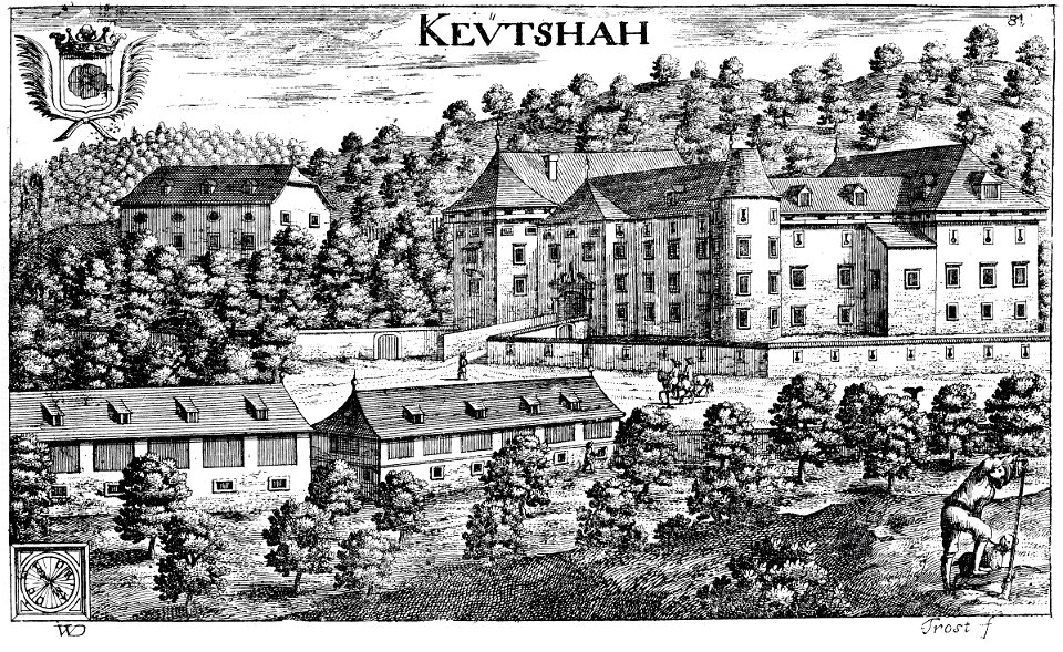 Keutschach altes Schloss Valvasor 1688