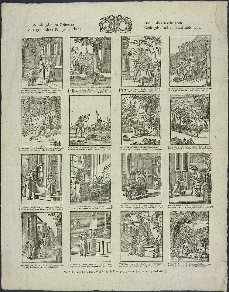 Kinder-deugden en gebreken, Ziet ge in deze printjes spreken-Catchpenny print-Borms 0733