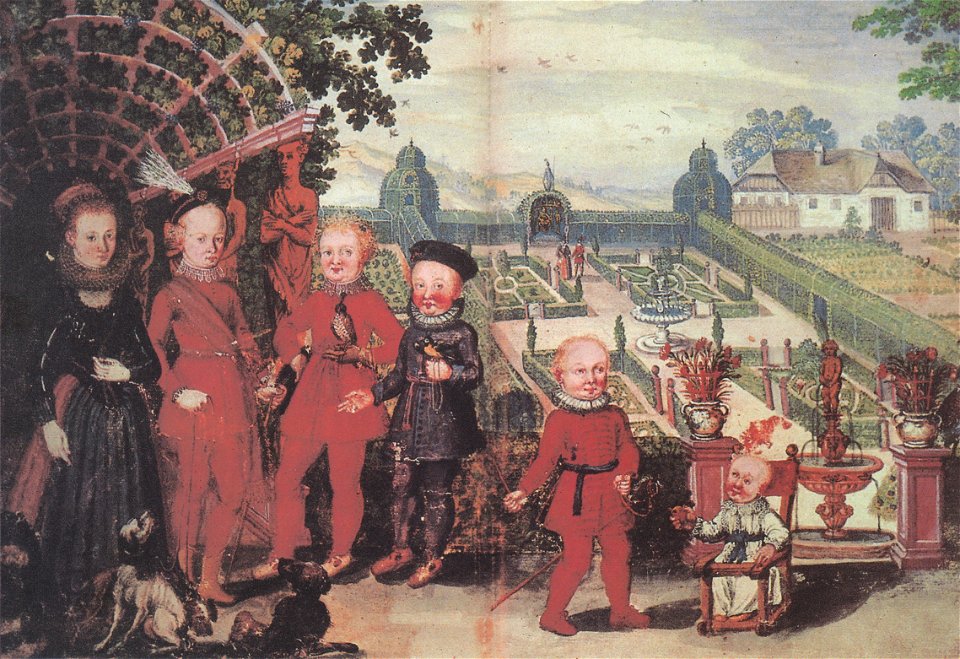 Khevenhüllerchronik - Schlossgarten in Wernberg
