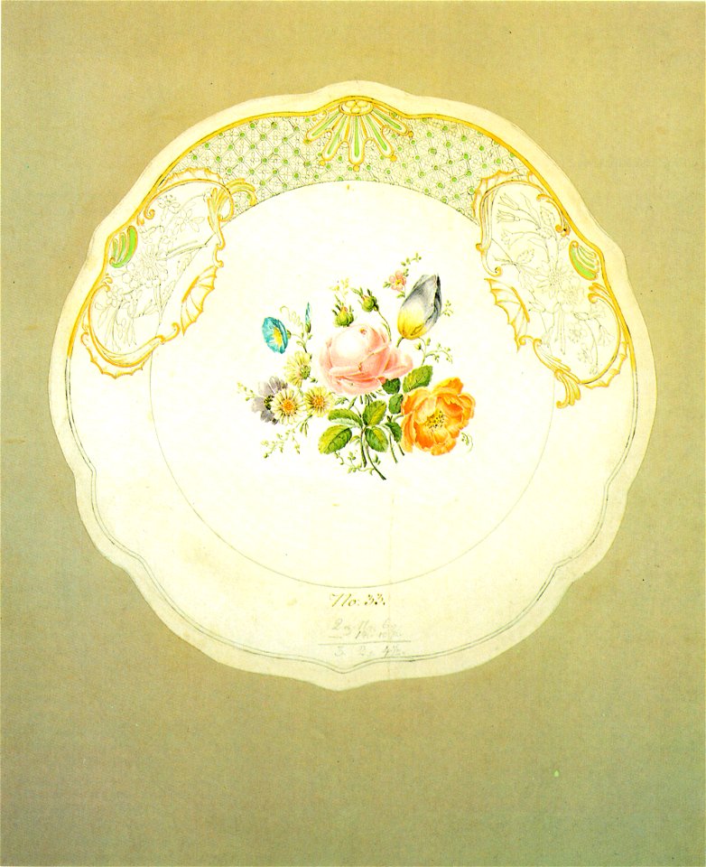 Kersting - Entwurf für einen Wandteller - 1818