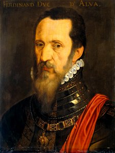 After Willem Key - Portrait of Fernando Álvarez de Toledo. Free illustration for personal and commercial use.