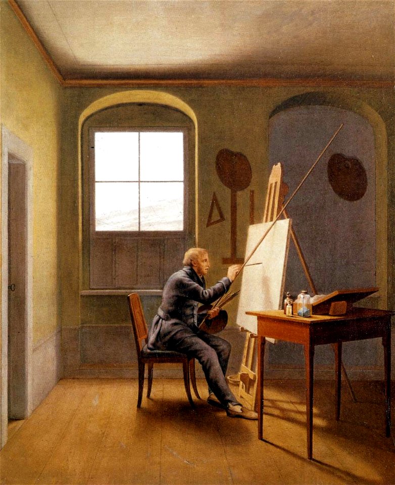 Georg Friedrich Kersting - Caspar David Friedrich in his Studio - WGA12120