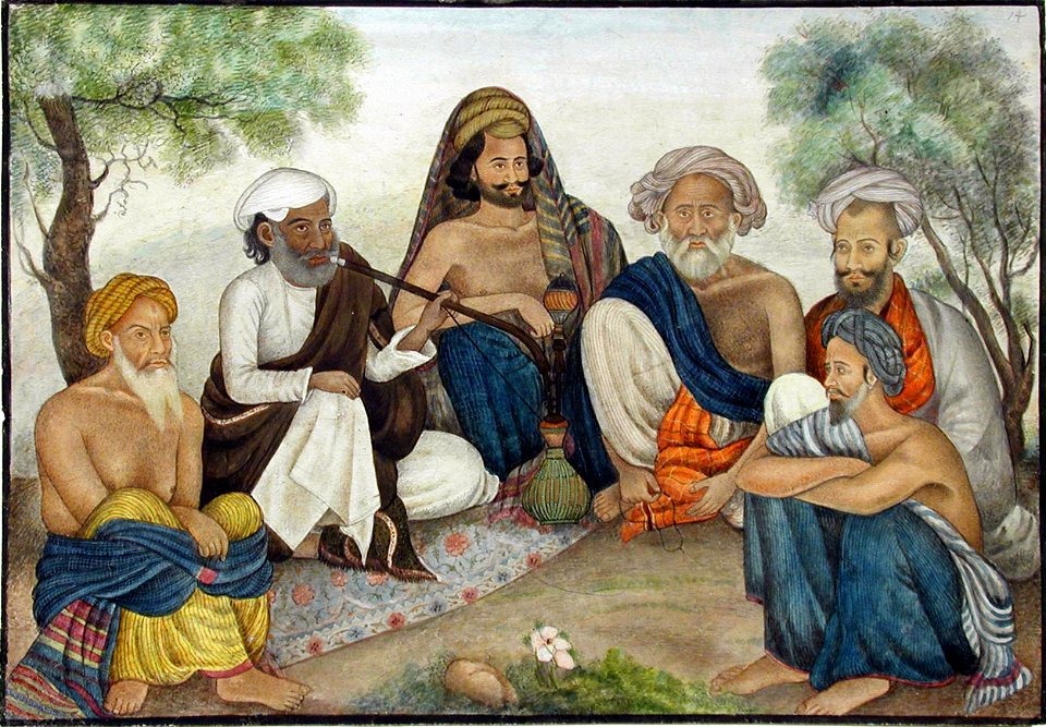Khan Bahadur Khan with men of his clan (6125079998)