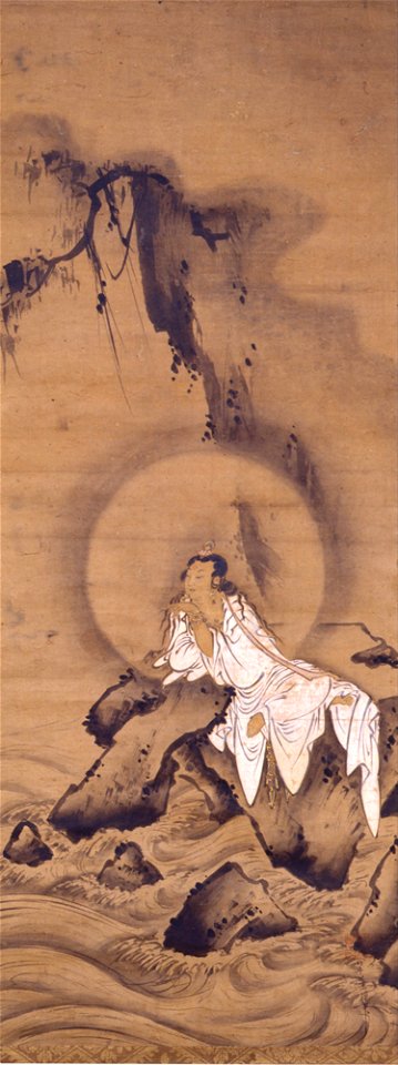 Kichizan Mincho - KANNON (AVALOKITESVARA) IN WHITE ROBES - Google Art Project