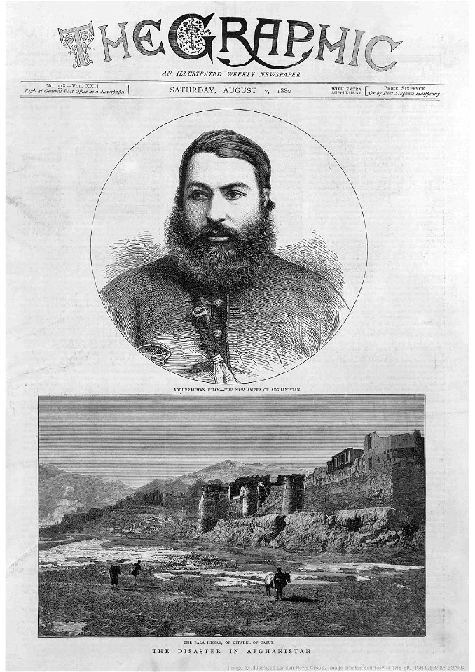 King Abdur Rahman Khan in the Graphic newspaper