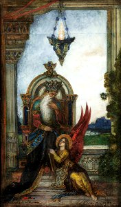 King David by Gustave Moreau. Free illustration for personal and commercial use.