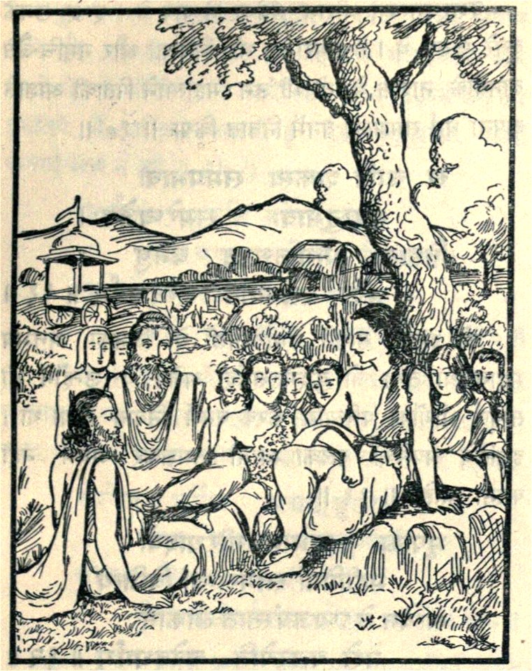 King Dhritarstra meets Pandavas in Forest