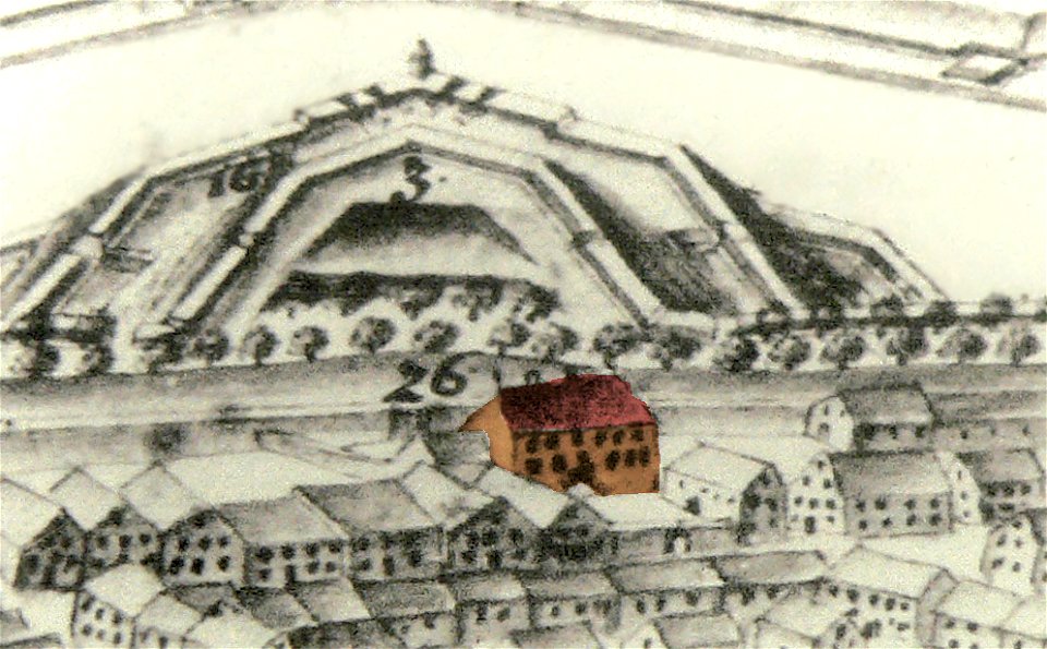 Kiepehof Hameln historische Zeichnung 1741