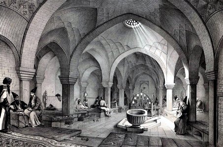 Khosro Agha bath by Pascal Coste