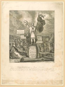 King Alcohol, and his Prime Minister - designed & engraved by J.W. Barber. LCCN96515826