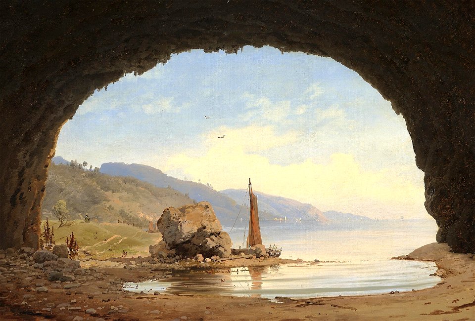 Anton Eduard Kieldrup - Grotten paa Bornholm