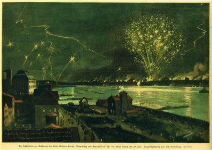 Kiel Hafen Feuerwerk 01
