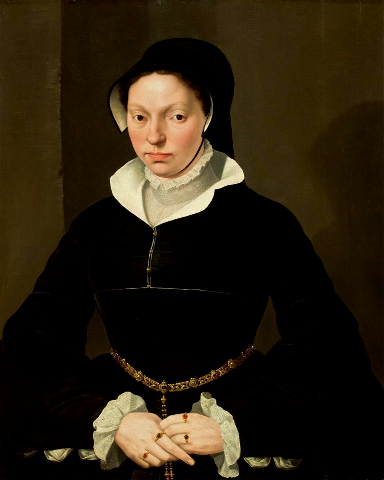 Willem Key - Portrait of a Young Girl