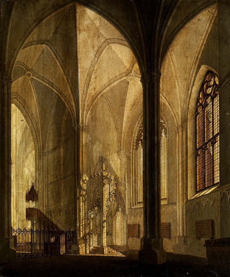 Kircheninterieur 19Jh