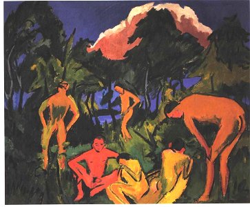 Kirchner - Akte an der Sonne - Moritzburg
