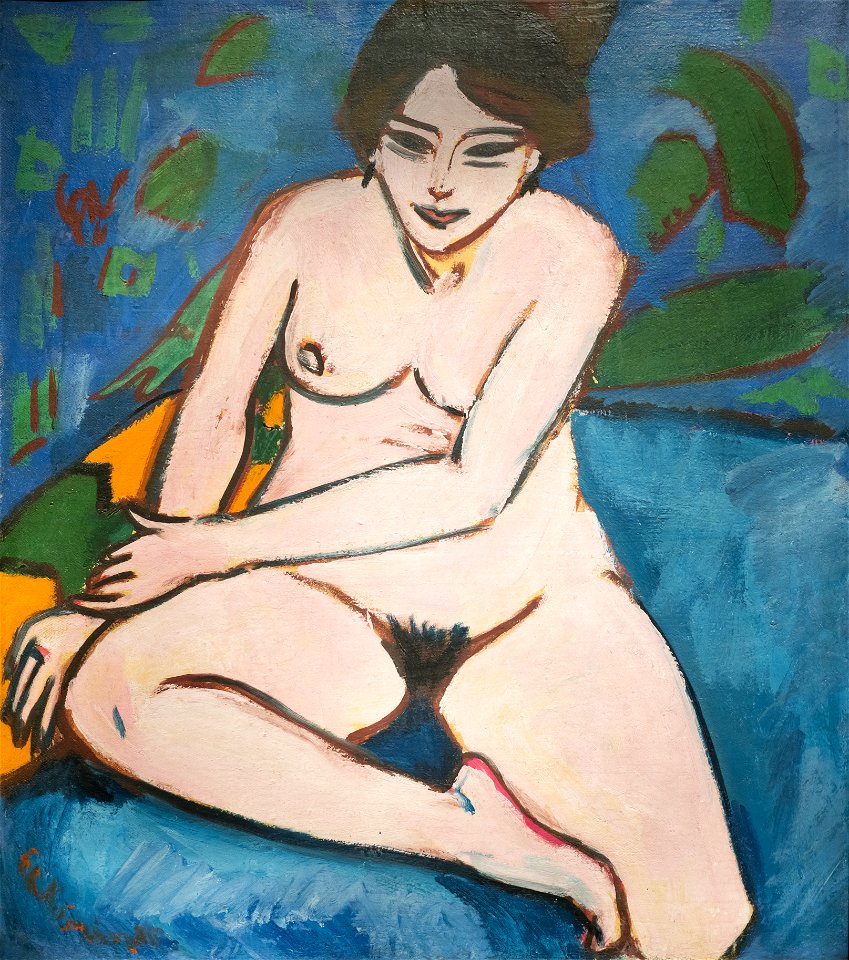 Kirchner - Akt auf blauem Grund 1280902
