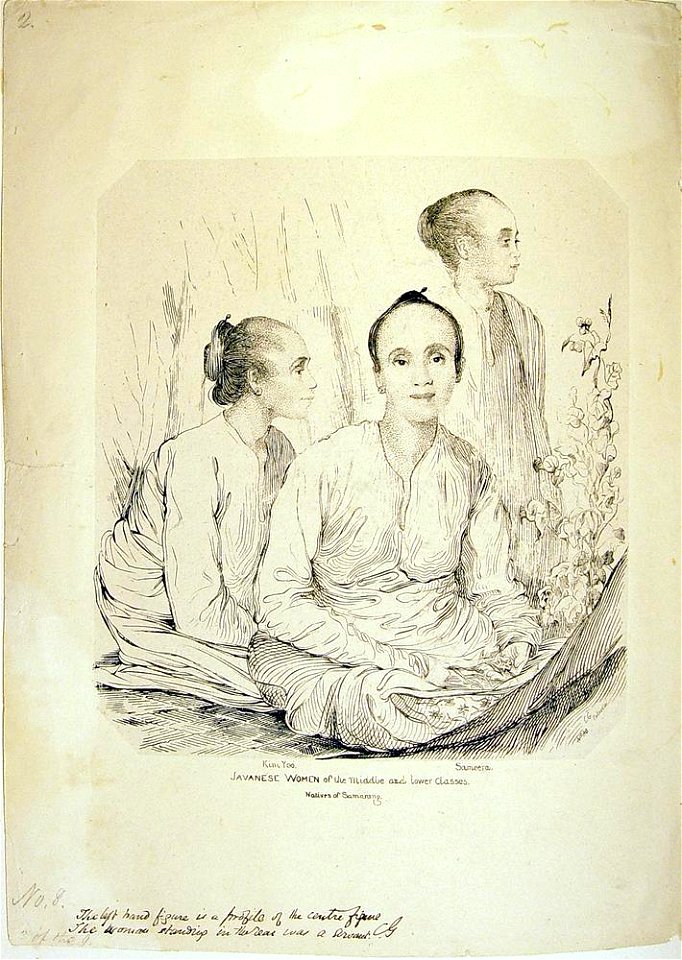 Kim Yoo. Sameera. Javanese women of the middle and lower classes. Natives of Samarang. (BM As2006,Prt.339)