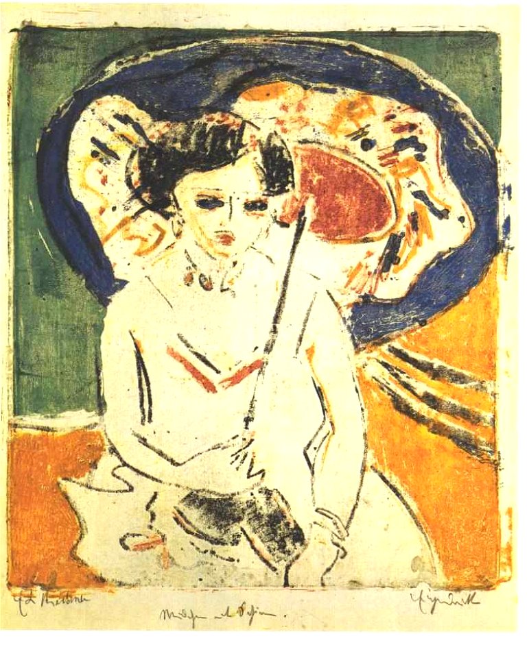 Kirchner - Dodo mit Japanschirm